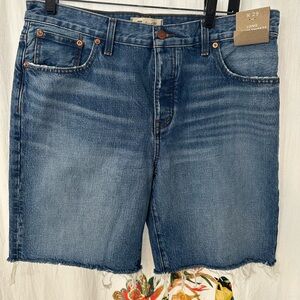 New w/Tags Madewell Blue Long Denim Shorts